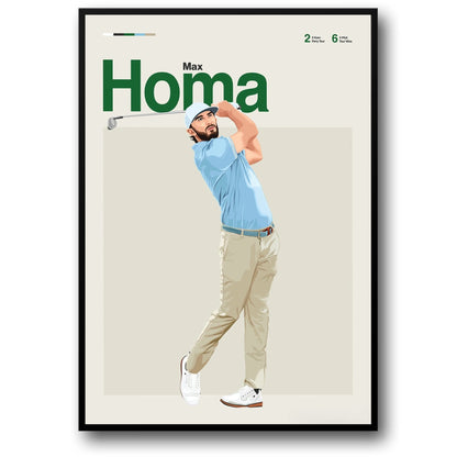 Max Homa | Kunst van Golflegendes