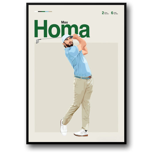 Max Homa | Kunst van Golflegendes