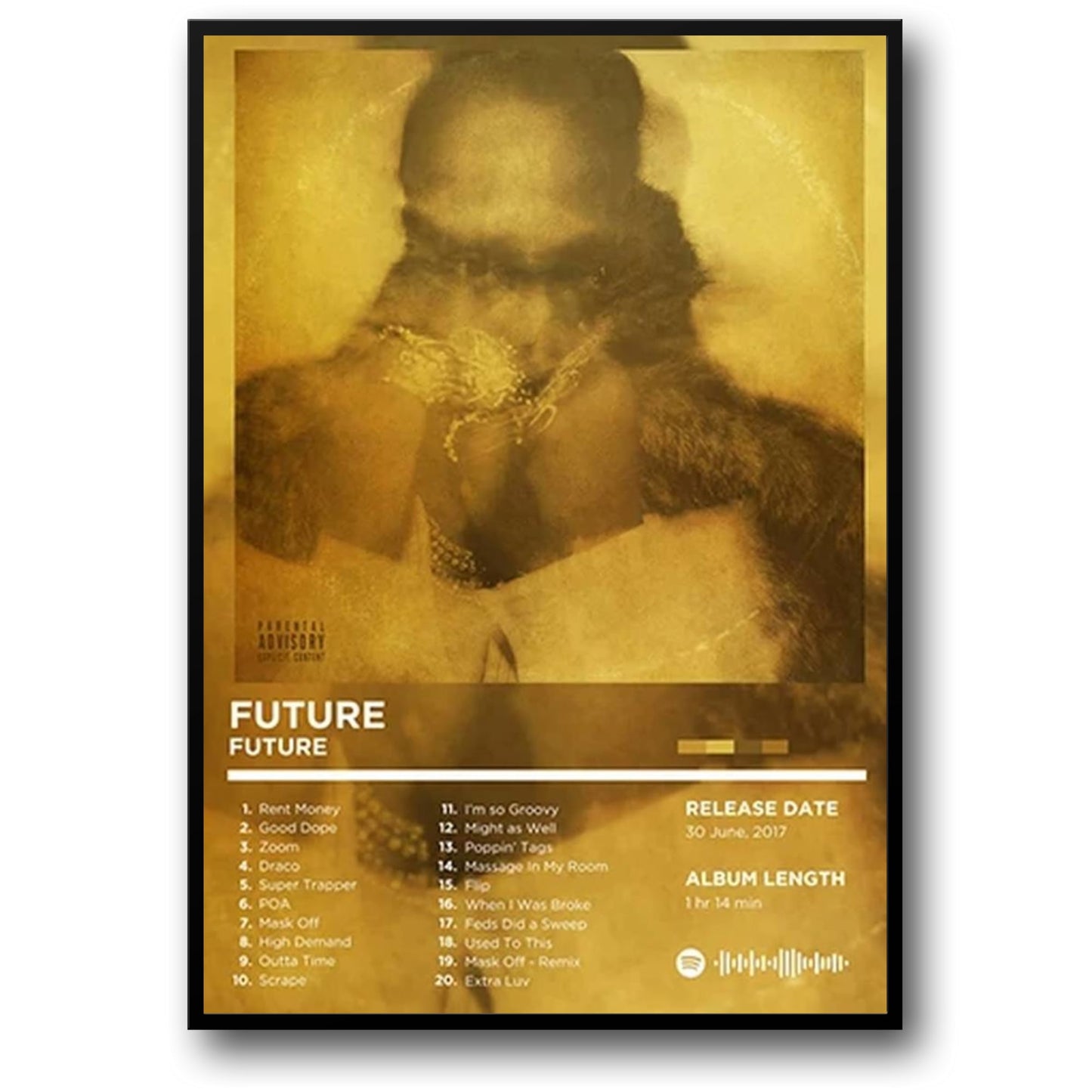 Future | Iconic Rhyme Legends Poster | Hip Hop Album Art | Rap Album Cover Decor | Wall Artwork