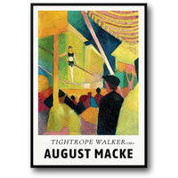 Seiltänzer von August Macke | Vintage-Stil