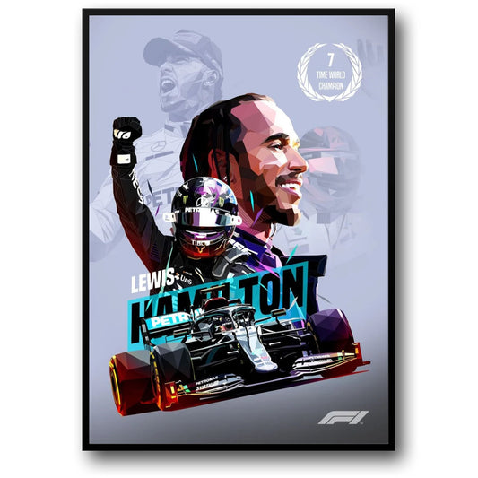 Lewis Hamilton F1 | 7-Time Champion Helmet Art
