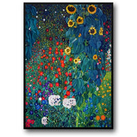 Gustav Klimt | Bauerngarten mit Sonnenblumen | Floraler Impressionist