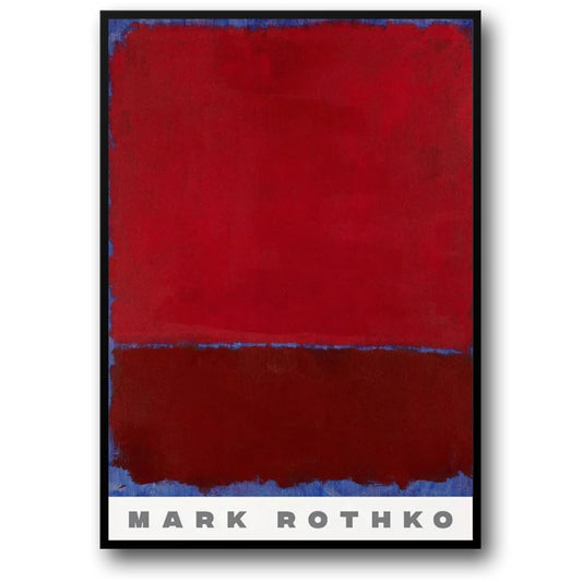 Mark Rothko | Bordeauxrot auf Blau | Abstrakter Expressionismus