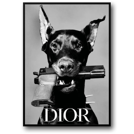 Dior Dog | Elegante visuelle Kunst