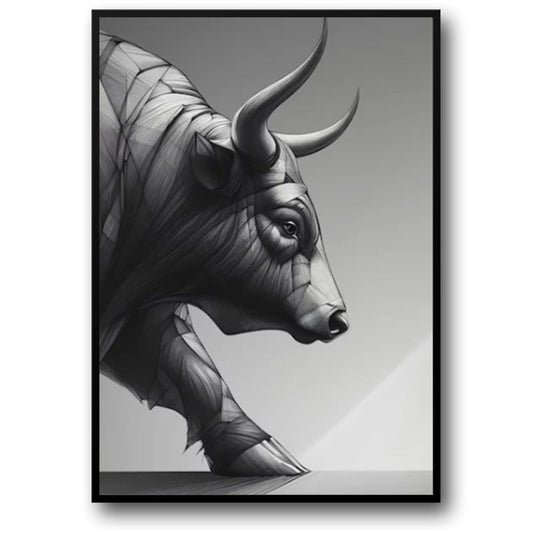Bull & Bear Market | Abstract Animal Art