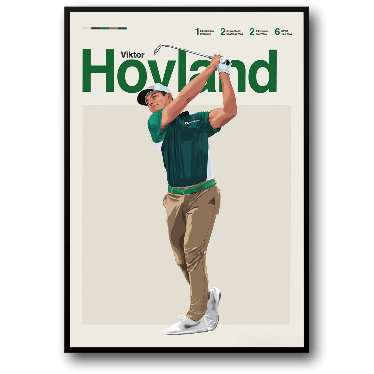 Viktor Hovland | Kunst van Golflegendes