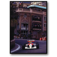 Formel 1 von Monaco | Grand Prix von Monaco | F1-Rennplakat | McLaren MP4/8 | Ayrton Senna | Großer Preis von Monaco 1993