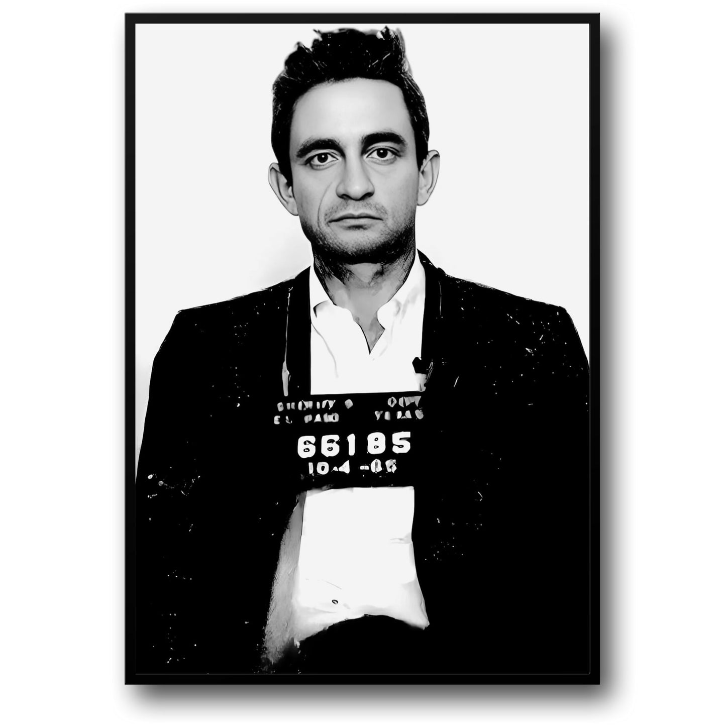 Johnny Cash Arrestatie | Vintage Zwart & Wit