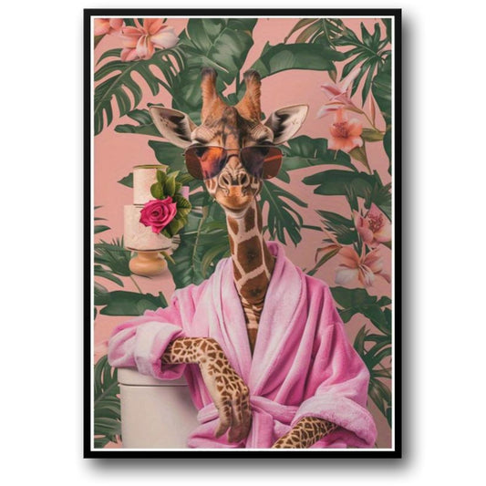 Königliche Giraffe | Punk-Tierkunst