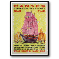 Cannes-Meeressymbole | Küsten- und Seefahrtsillustration
