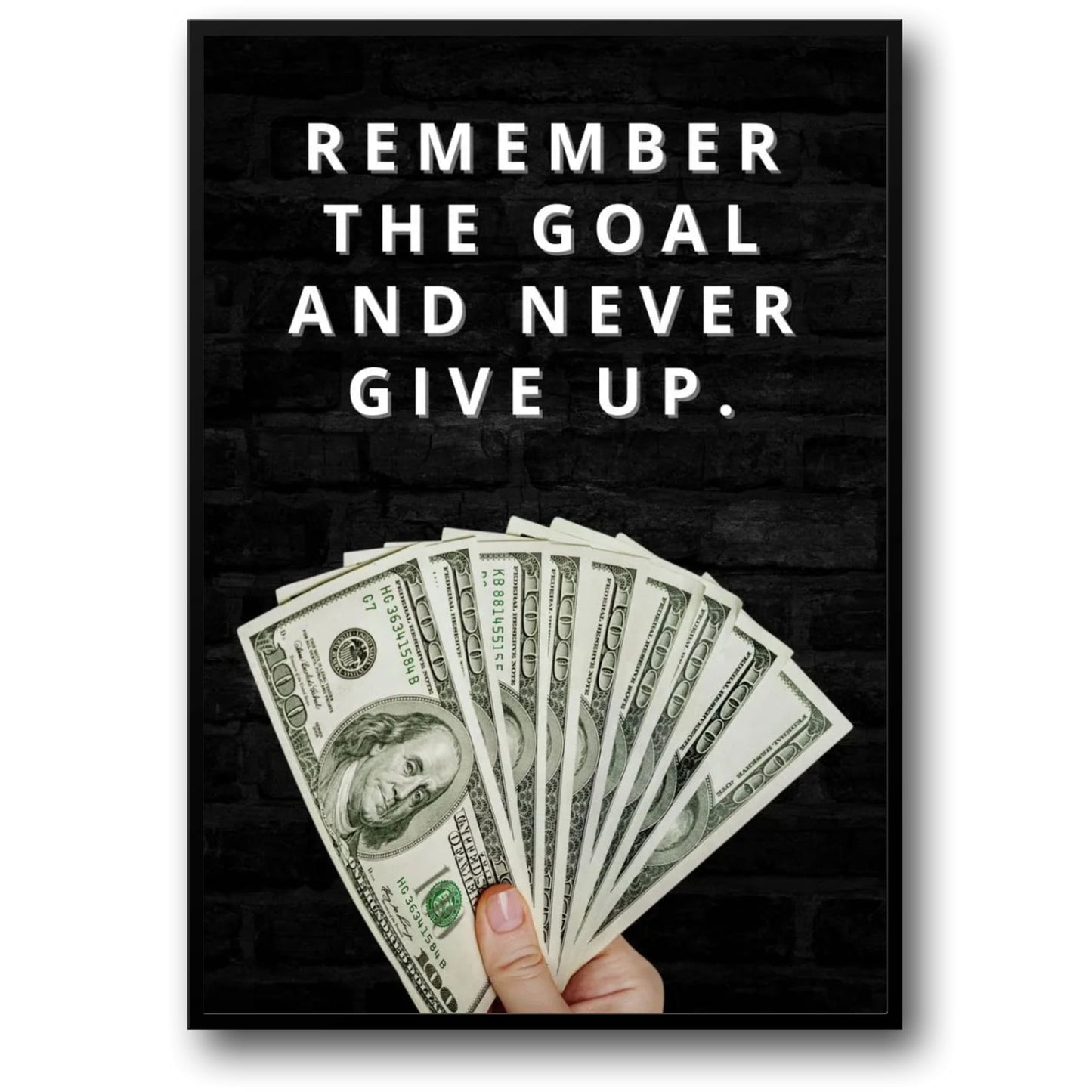 Doel Motivatie | Succesgerichte Huisdecoratie Poster