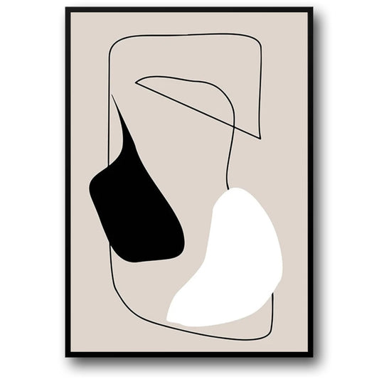 Monochrome Abstraktion | Minimalistisches Schwarz-Weiß