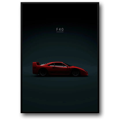 Ferrari F40 | Iconische Supercar Kunst