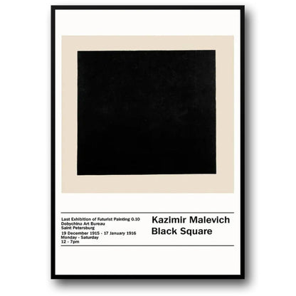 Malevich Zwart Vierkant | Minimalistische Abstract