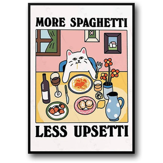 Mehr Spaghetti, weniger Ärger | Verspielte Katzenkunst