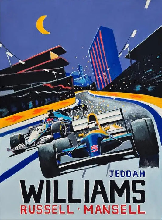 Jeddah | Russell & Mansell | Williams | Indulge in the Prestige of Formula 1 Racing