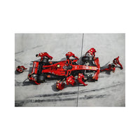 Formel Grand Prix Rennwagen Pit Stop Poster und Druck Charles Leclerc Racing Aquarell Leinwand Malerei Wand Kunst Zimmer Home Decor