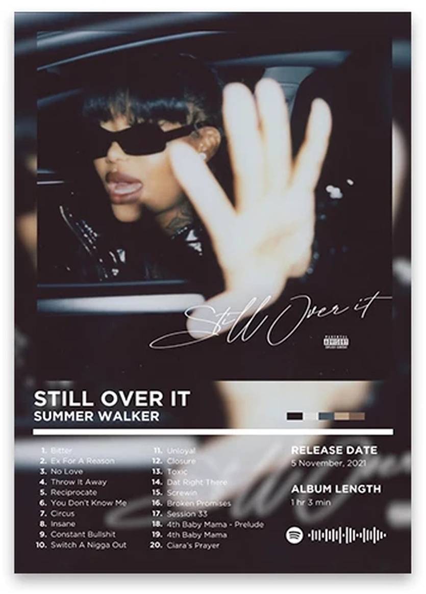 Still Over It | Summer Walker | Rhyme Legends | Iconic Rap Album Art Collection | Hip Hop | Album Cover