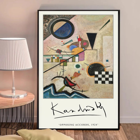 Opposing Accords | Wassily Kandinsky | 1924 | Classic Art Exhibition Poster