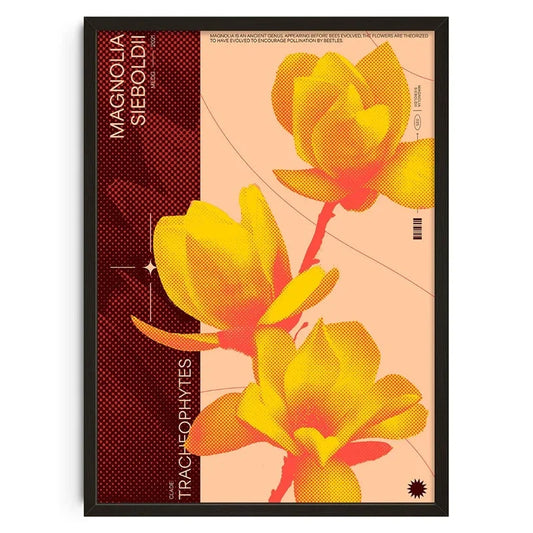 Vintage Abstract Canvas Print | Retro Wall Art Poster for Living Room & Bedroom | Mid Century Decor