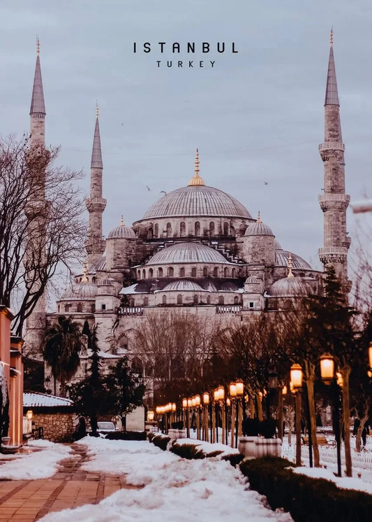 Sultan Ahmed Mosque | Istanbul | Constantinople | Turkey | Winter View of the Blue Mosque | Serene Turkish Winterscapes