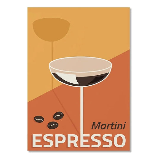 Martini Espresso | Cocktail | Iconic Poster Collection | Celebrating Artistic Expression Across Styles and Eras