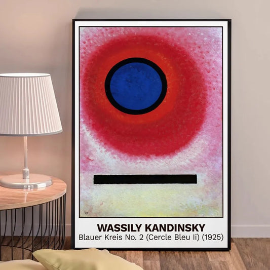 Blauer Kreis No. 2 (Cercle Bleu II) | Wassily Kandinsky | 1925 | Iconic Art Exhibition Poster