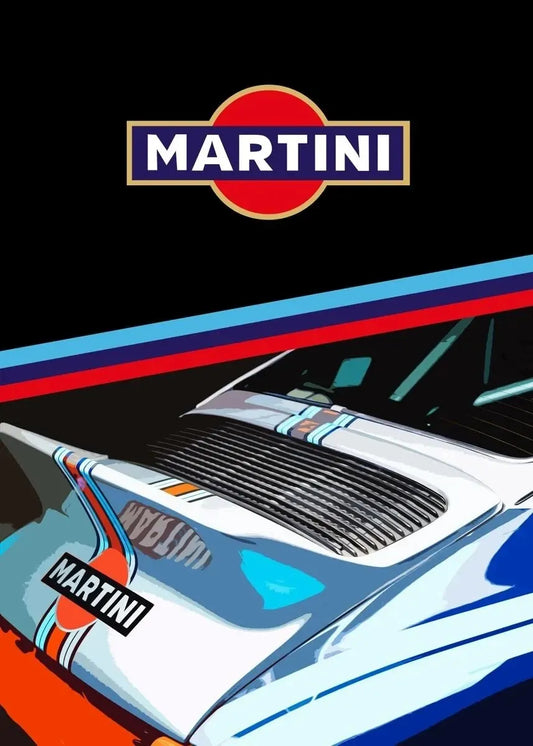 Porsche 917 Martini | Vintage Racing Poster | Speed and Style with Porsche 917 Martini | Iconic Racing Posters