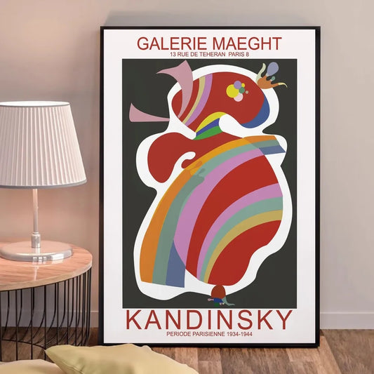 Period Parisienne | Wassily Kandinsky | 1934-1944 | Vibrant Art Exhibition Poster