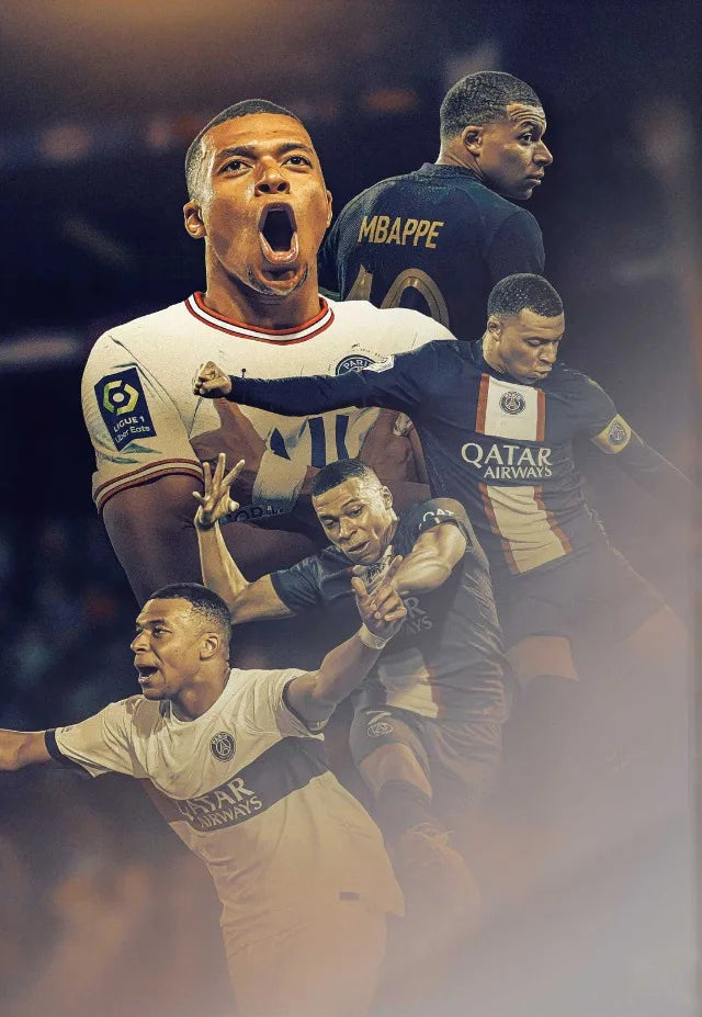 Kylian Mbappe #3 | Celebration |Sport Poster | The Speed, Skill, and Spirit of a Football Legend