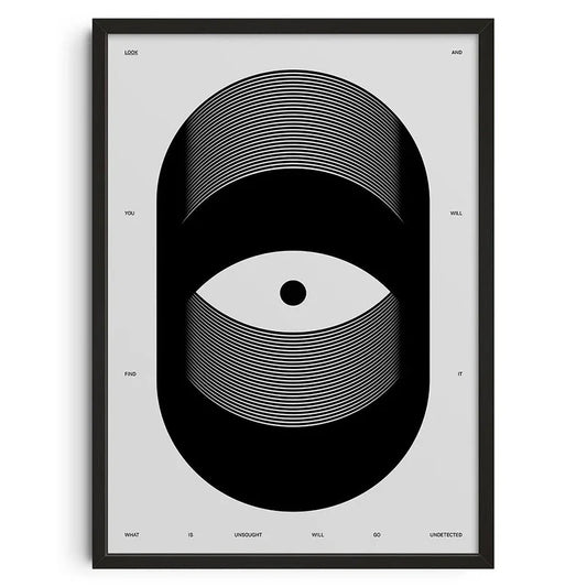 Vintage Abstract Canvas Poster | Retro Mid Century Wall Art Print | Living Room Bedroom Decor