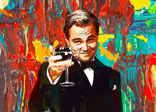 The Wolf of Wall Street Poster | Leonardo DiCaprio Canvas Art | Movie Picture Decor for Living Room