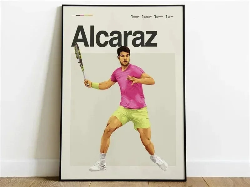 Legends Of Tennis | Aesthetic Modern Tennis Art | Carlos Alcaraz