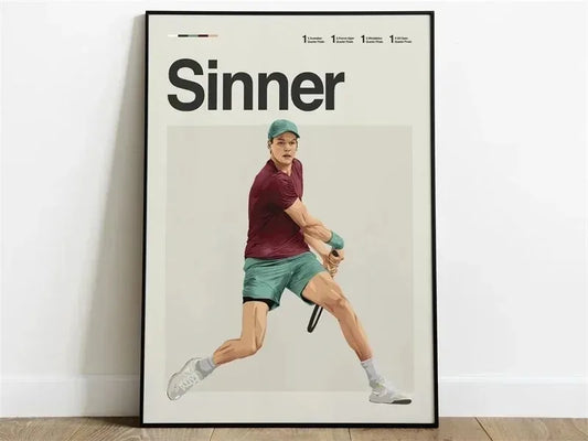 Legends Of Tennis | Aesthetic Modern Tennis Art | Jannik Sinner