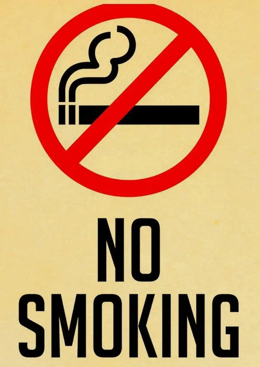 No Smoking | Vintage Warning Signs | Danger Signs