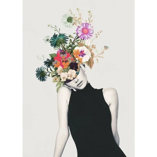 Vintage Flower Heads | Blossoms of the Mind | Floral Woman | Floral Reverie: Blossoms of the Mind