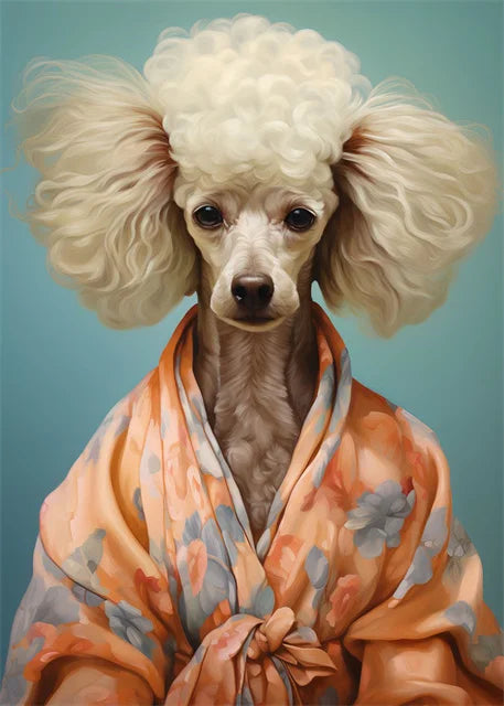 Poodle Majesty | Poodle - Sovereign of silk, refined elegance.