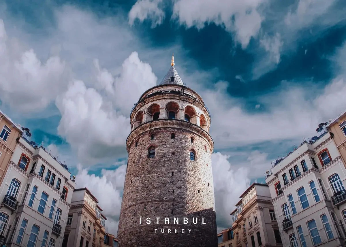 Galata Tower Close-Up | Istanbul | Constantinople | Turkey | Architectural Details of Galata | Decorative Istanbul Art Prints