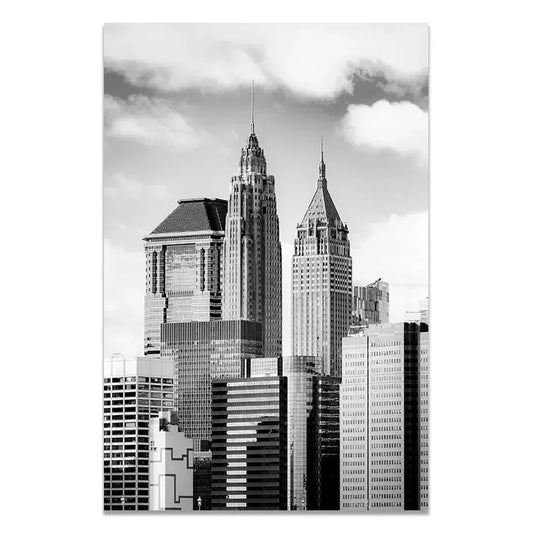 New York City Skyline Architecture Skyscraper Poster for Contemporary Spaces | Home Decor | Decoration Poster