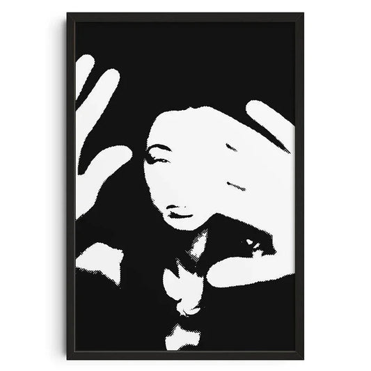 Vintage Retro Abstract Poster | Mid Century Modern Canvas Print | Wall Art for Living Room & Bedroom