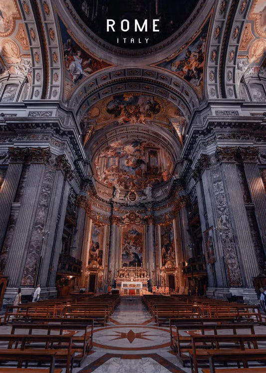 Saint Peter's Basilica | Rome | Italy | Marvel at the Artistic Splendor | Explore Vatican Wonders | Majestic Rome Posters