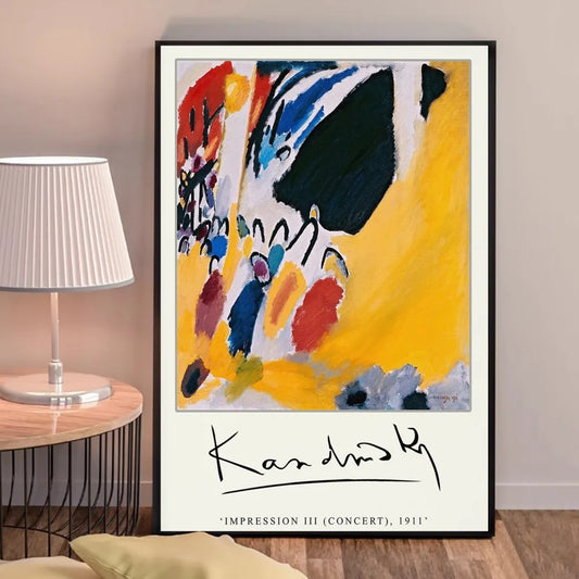 Impression III (Concert) | Wassily Kandinsky | 1911 | Vibrant Art Exhibition Poster