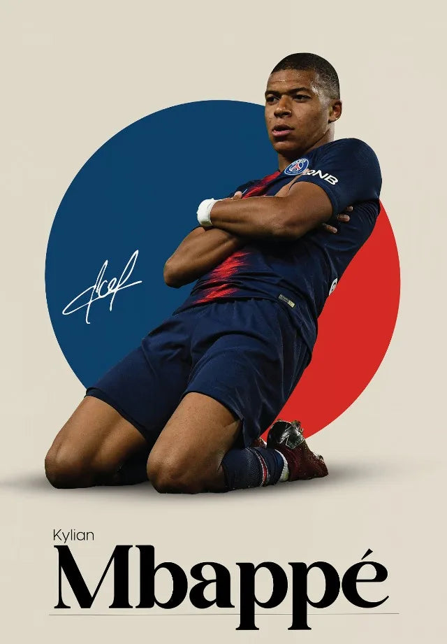 Kylian Mbappe #6 | Celebration |Sport Poster | The Speed, Skill, and Spirit of a Football Legend