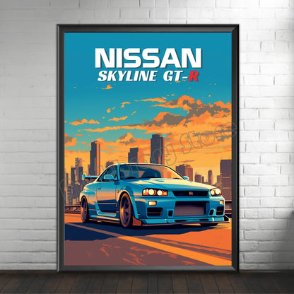 Retro Nissan Skyline GT-R R34 | 1990s Japanese Car
