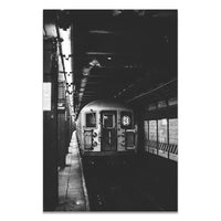 New Yorker U-Bahn | Schwarz-Weiß | Industrieller Stil