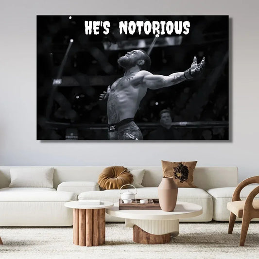 Conor McGregor | Inspirational Boxing | Professional Print | Gym Decoration | UFC | He's Notorious