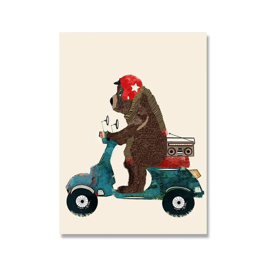 Bear's Scooter Serenade | Whimsical Wheels | A Joyful Journey Through Animated Adventures