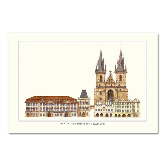 Old Town Hall | Prague | Czech Republic | Gothic and Renaissance Architecture | Bohemian Architectural Gems | European City Posters