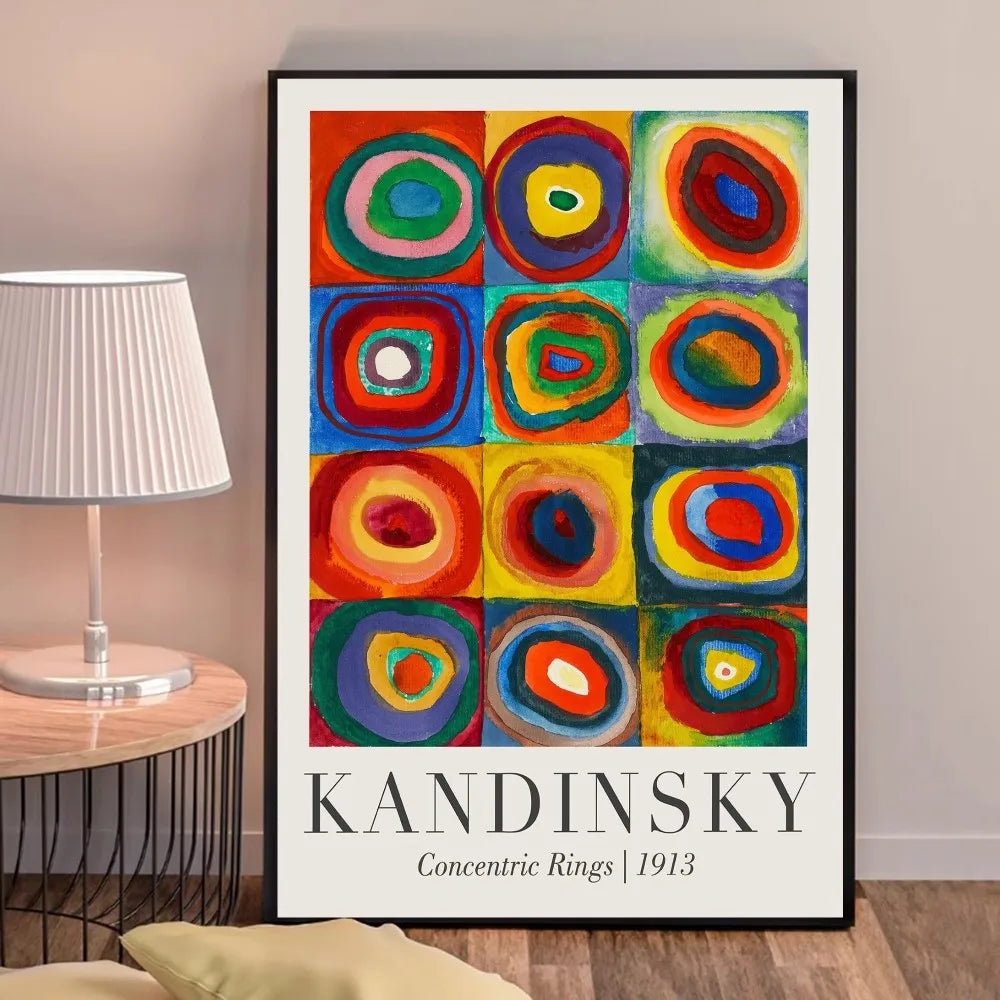 Concentric Rings | Wassily Kandinsky | 1913 | Colorful Art Exhibition Poster