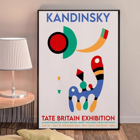 Tate Britain Exhibition | Wassily Kandinsky | Promotional Art Event Poster